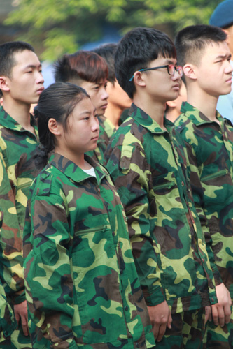 軍訓(xùn)時